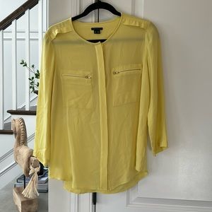 THEORY Yellow Blouse